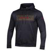 USC Trojans Men's Under Armour Black Fleece Pullover Hoodie